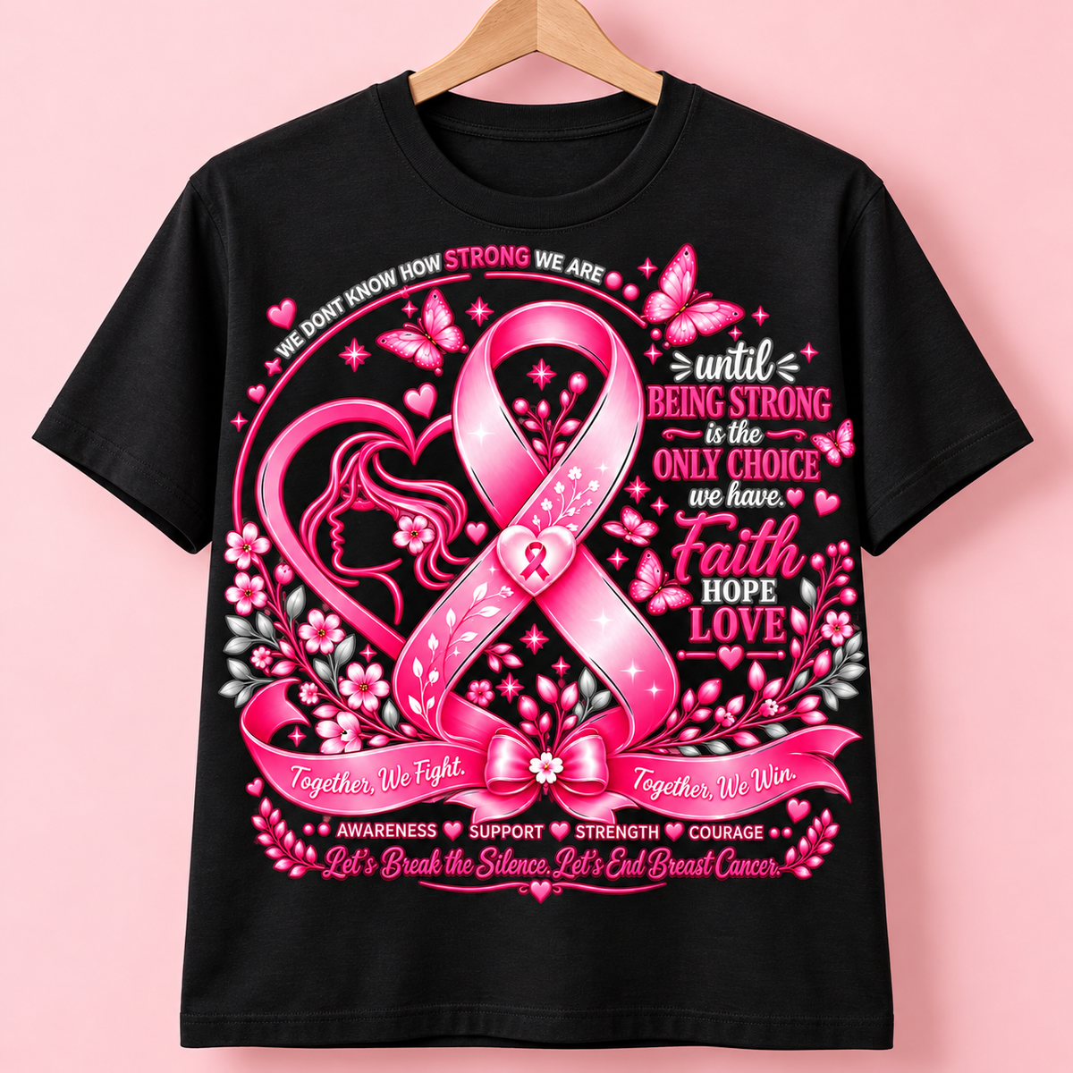 Breast Cancer Awareness “Together We Fight” T-Shirt
