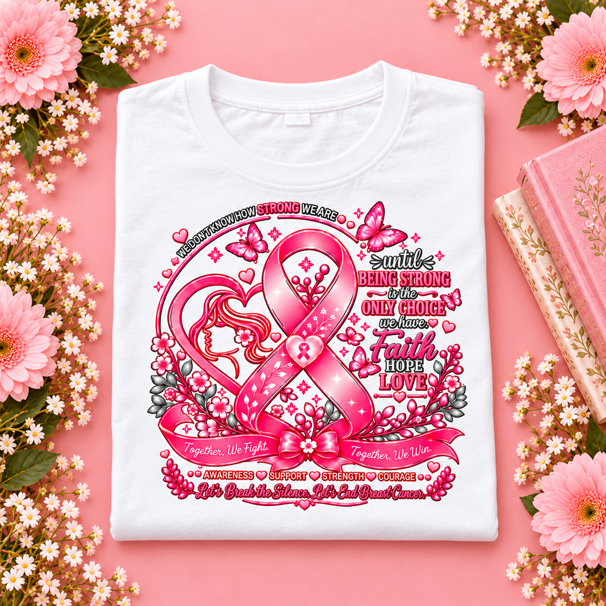 Breast Cancer Awareness “Together We Fight” T-Shirt